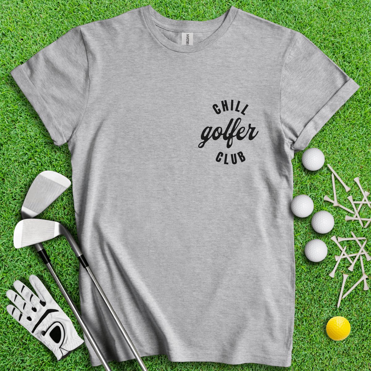 Chill Golf Club Golf T - Shirt - TeeHee Golf Gear