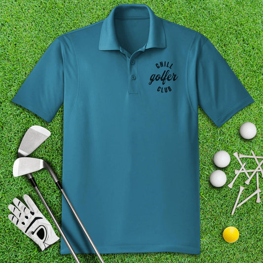 Chill Golfer Club Funny Golf Polo Shirt - TeeHee Golf Gear