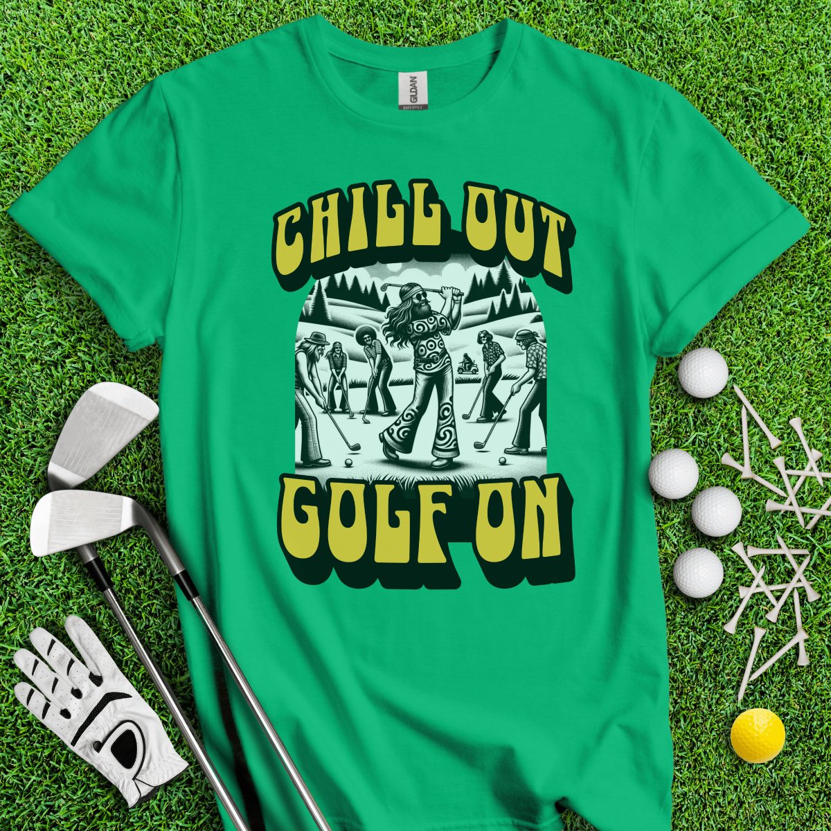 Chill Out Golf On T - Shirt - TeeHee Golf Gear