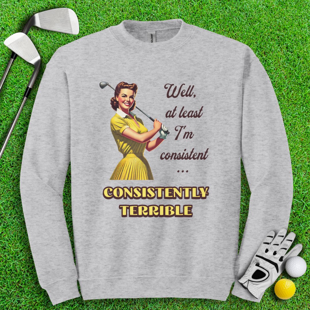 Consistently Terrible Golf Crewneck - TeeHee Golf Gear