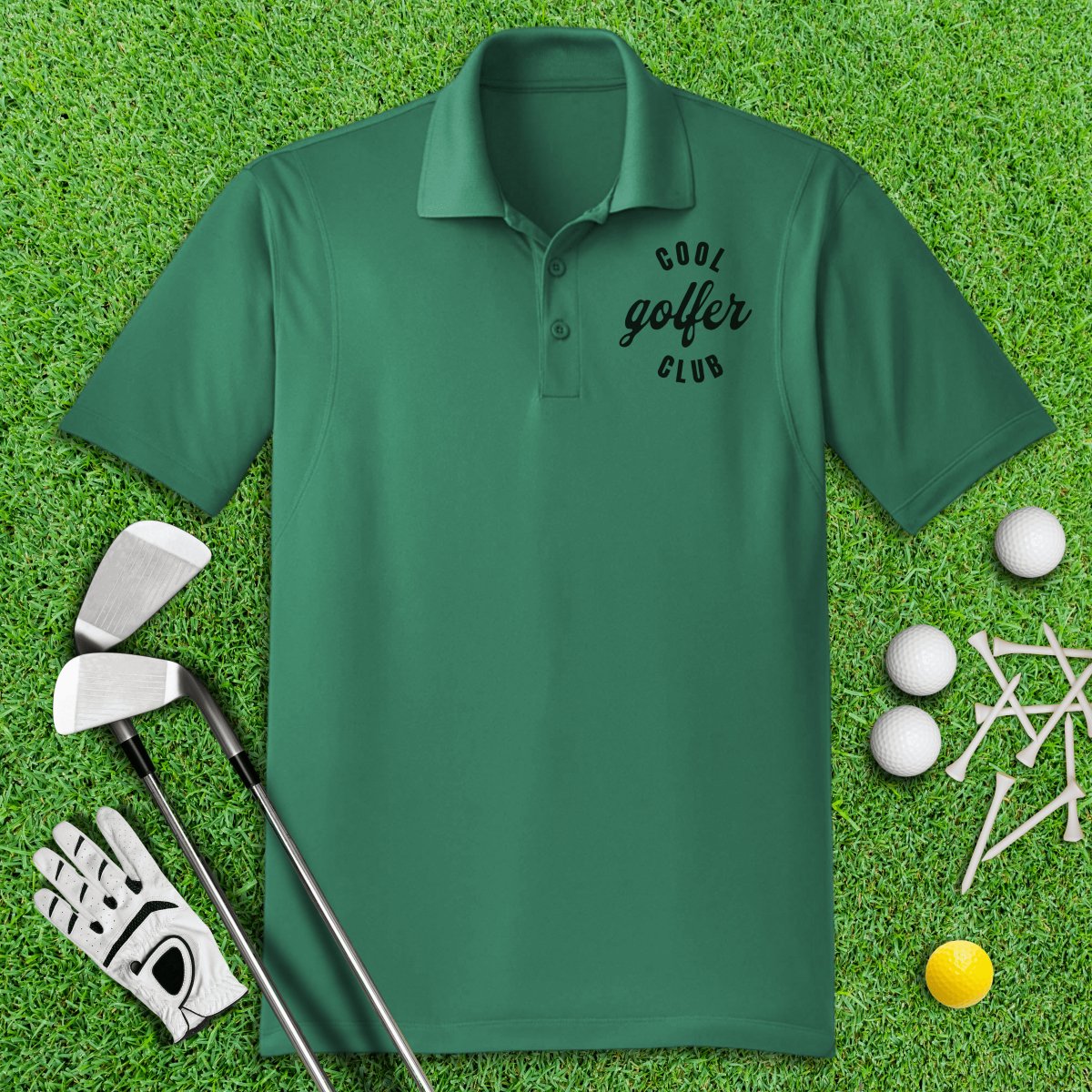 Cool Golfer Club Funny Golf Polo Shirt - TeeHee Golf Gear