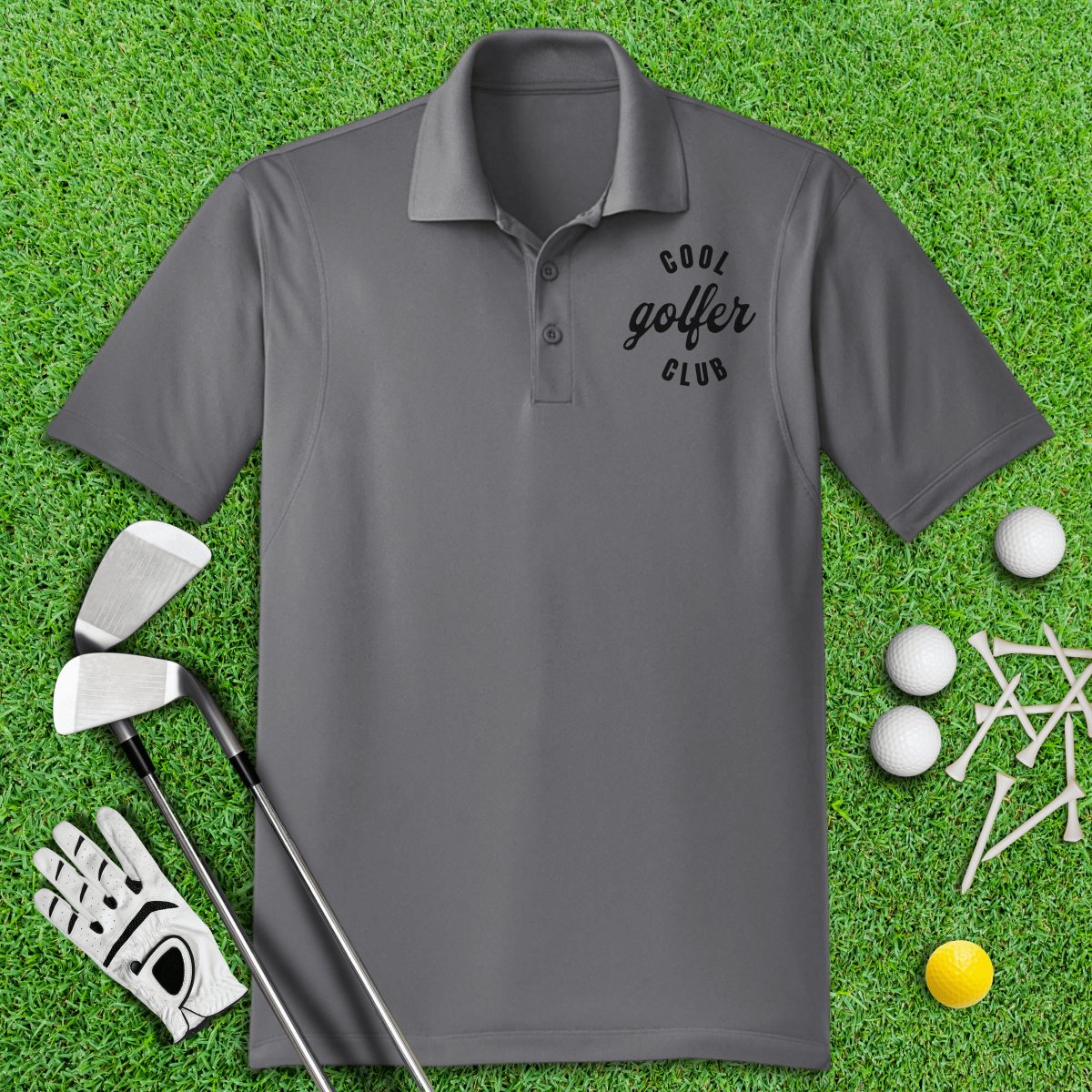 Cool Golfer Club Funny Golf Polo Shirt - TeeHee Golf Gear