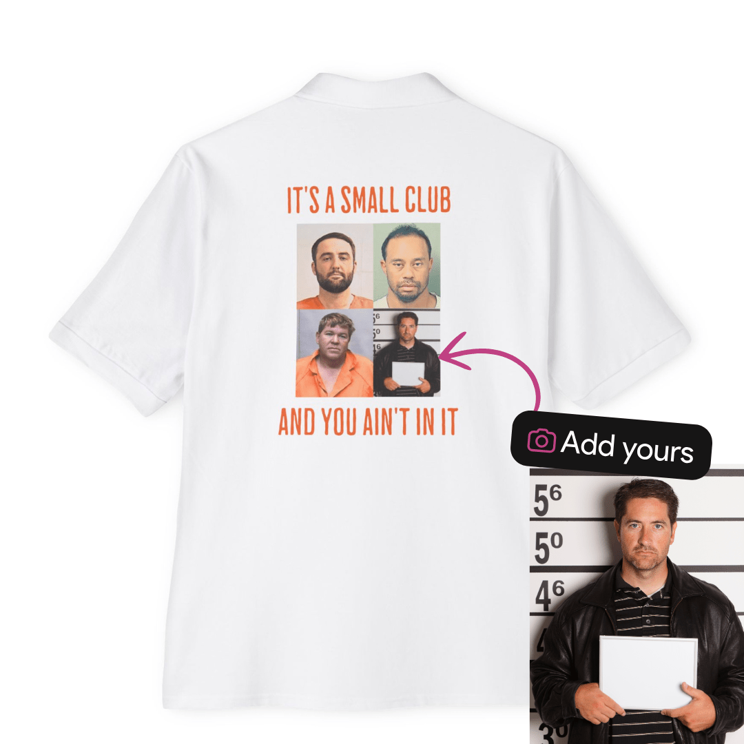 Custom Mugshot Polo Shirt - TeeHee Golf Gear