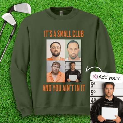 Custom Mugshot Small Club Crewneck - TeeHee Golf Gear