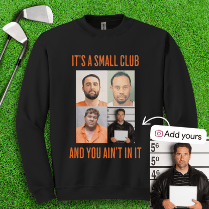 Custom Mugshot Small Club Crewneck - TeeHee Golf Gear