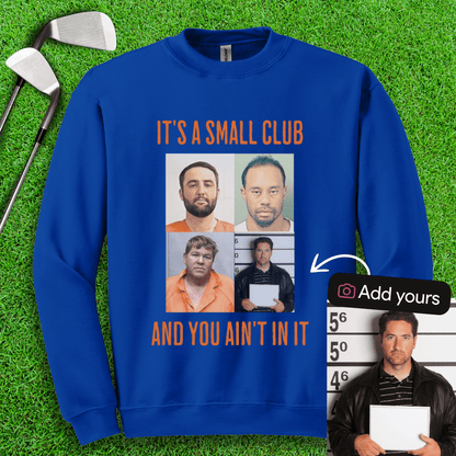 Custom Mugshot Small Club Crewneck - TeeHee Golf Gear