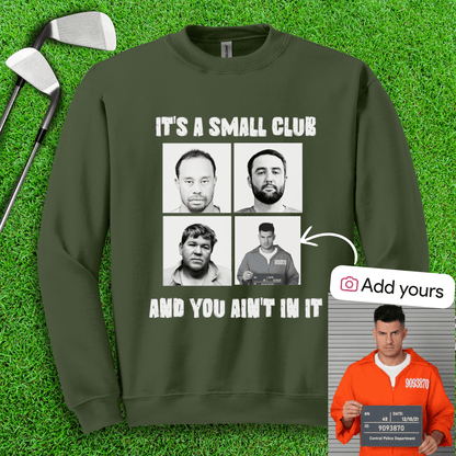 Custom Mugshot Small Club Crewneck - TeeHee Golf Gear