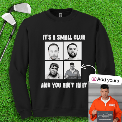Custom Mugshot Small Club Crewneck - TeeHee Golf Gear