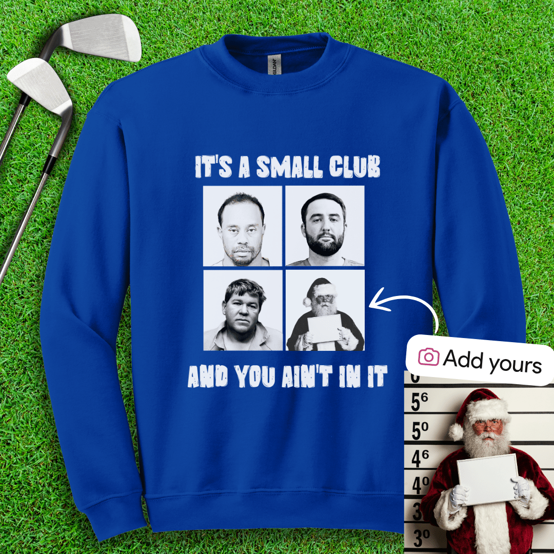 Custom Mugshot Small Club Crewneck - TeeHee Golf Gear