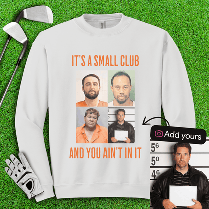 Custom Mugshot Small Club Crewneck - TeeHee Golf Gear