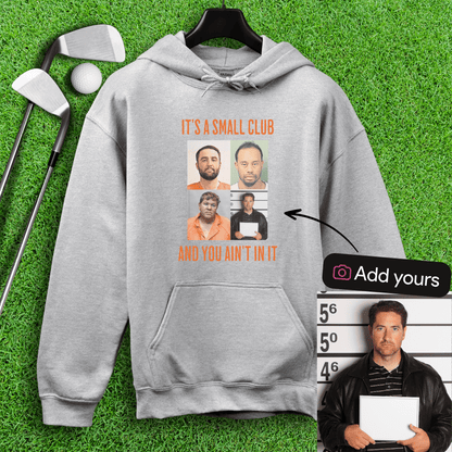 Custom Mugshot Small Club Hoodie - TeeHee Golf Gear