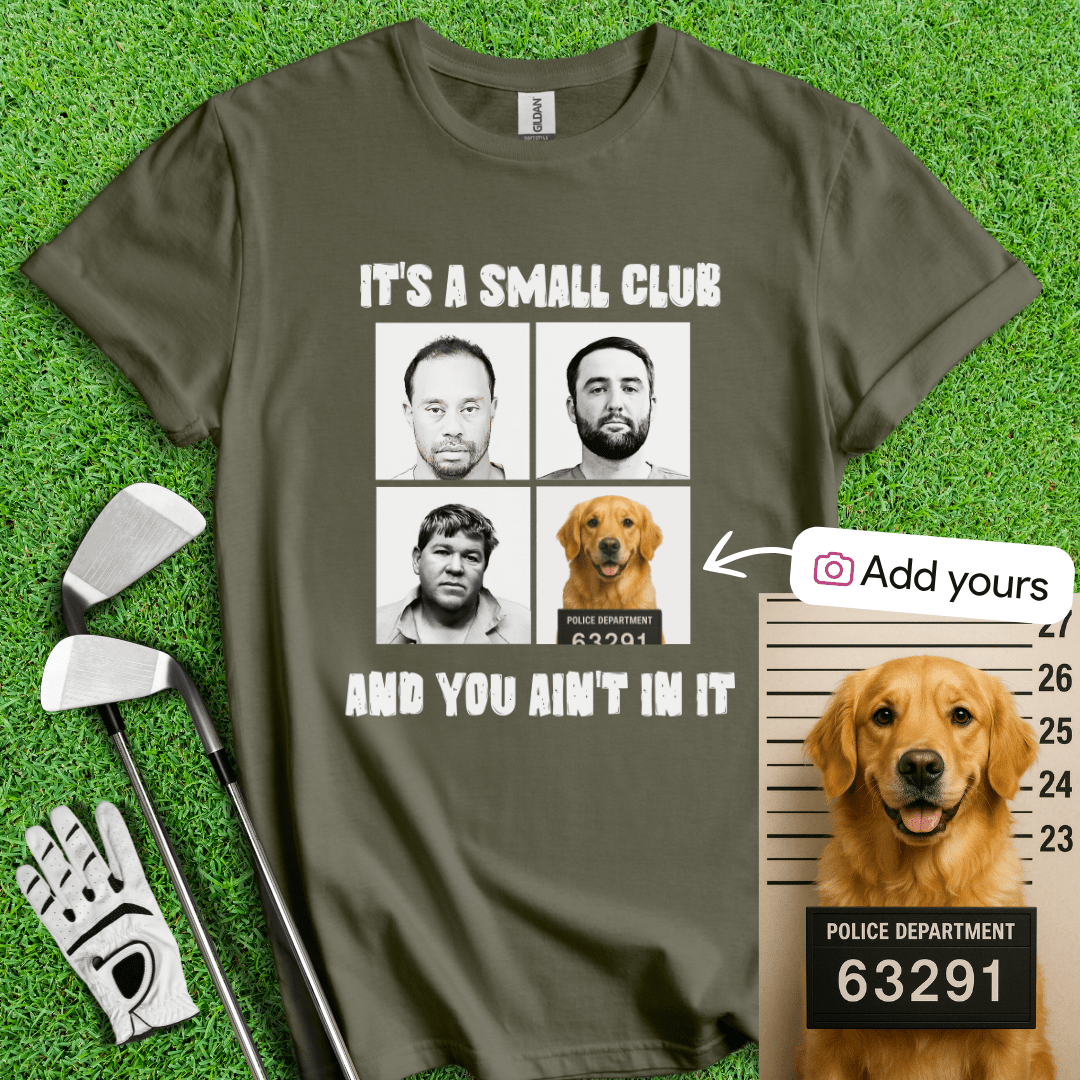 Custom Mugshot T-shirt - TeeHee Golf Gear