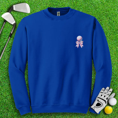 Cute Coquette Floral Golf Crewneck - TeeHee Golf Gear