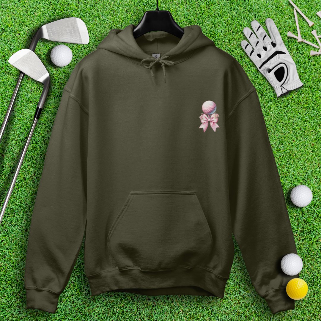 Cute Coquette Floral Golf Hoodie - TeeHee Golf Gear