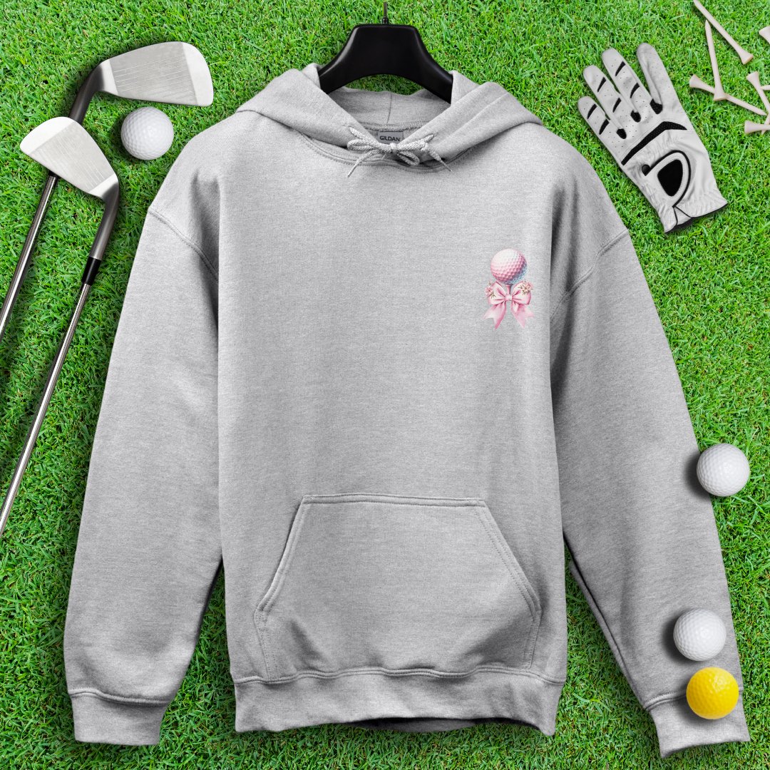 Cute Coquette Floral Golf Hoodie - TeeHee Golf Gear