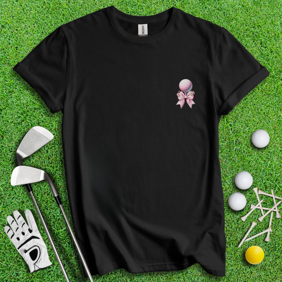 Cute Coquette Floral Golf T-Shirt - TeeHee Golf Gear