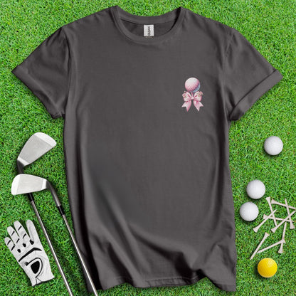 Cute Coquette Floral Golf T-Shirt - TeeHee Golf Gear