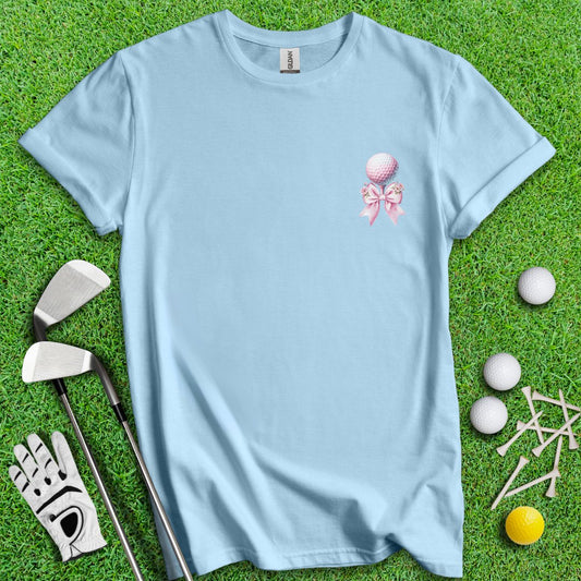 Cute Coquette Floral Golf T-Shirt - TeeHee Golf Gear