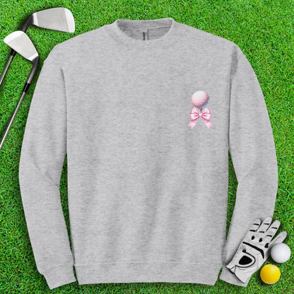 Cute Coquette Golf Ball Crewneck - TeeHee Golf Gear