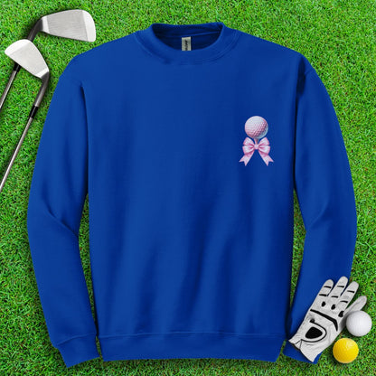 Cute Coquette Golf Ball Crewneck - TeeHee Golf Gear