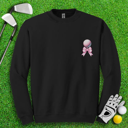 Cute Coquette Golf Ball Crewneck - TeeHee Golf Gear