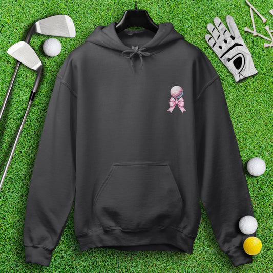 Cute Coquette Golf Ball Hoodie - TeeHee Golf Gear