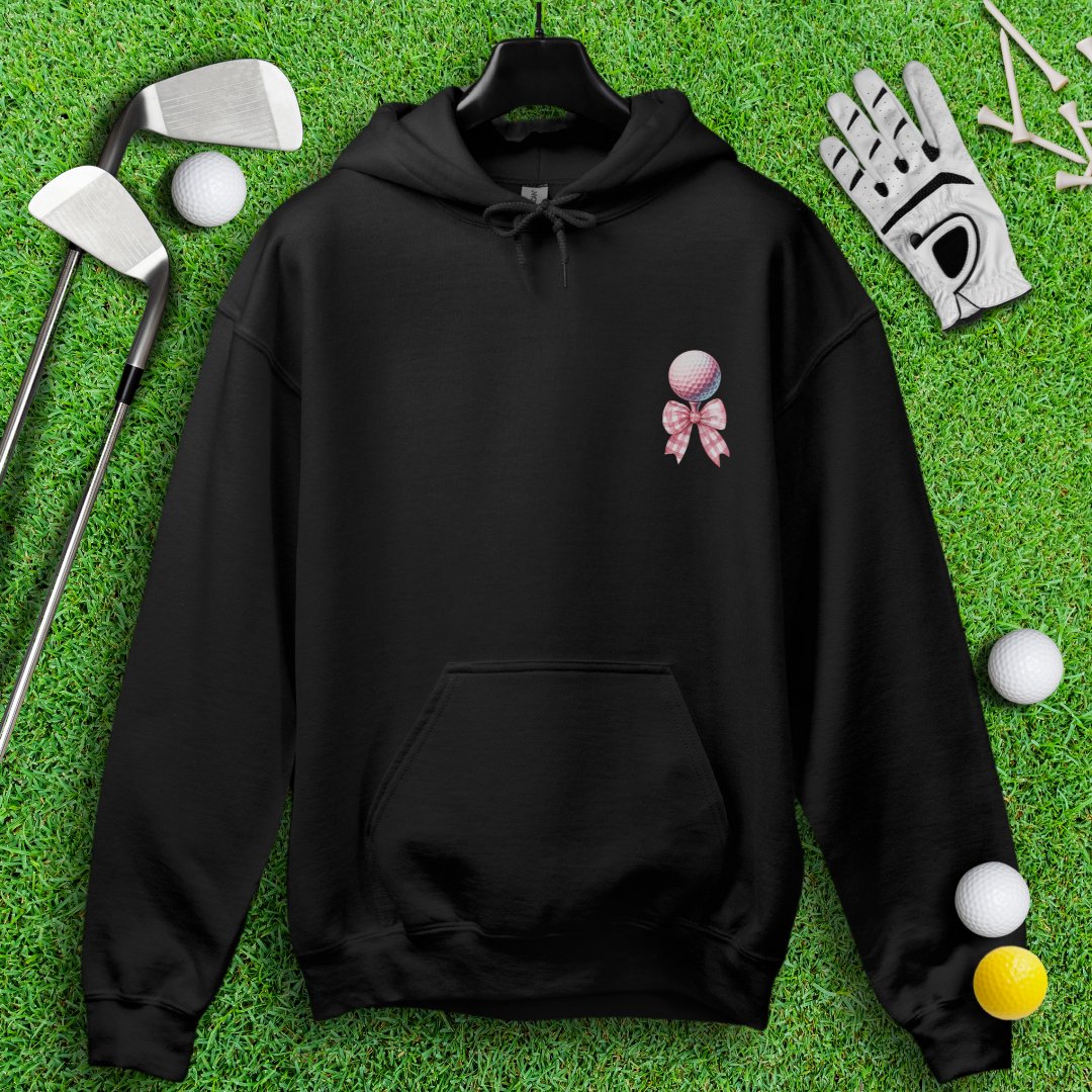 Cute Coquette Golf Ball Hoodie - TeeHee Golf Gear