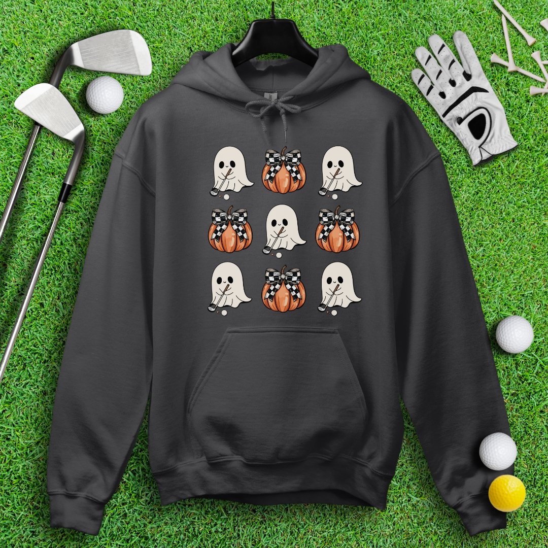 Cute Coquette Golfing Ghost Hoodie - TeeHee Golf Gear