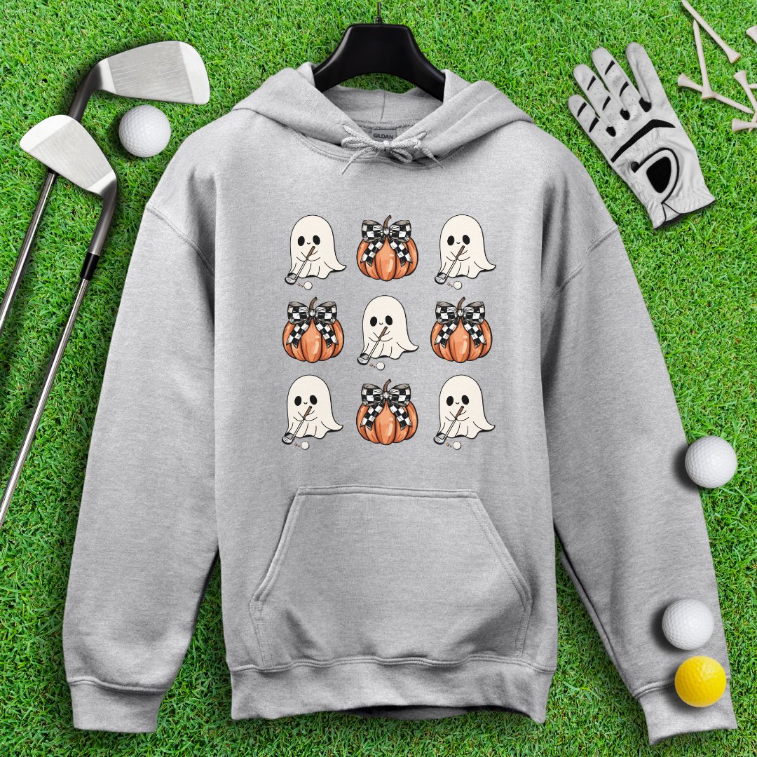 Cute Coquette Golfing Ghost Hoodie - TeeHee Golf Gear