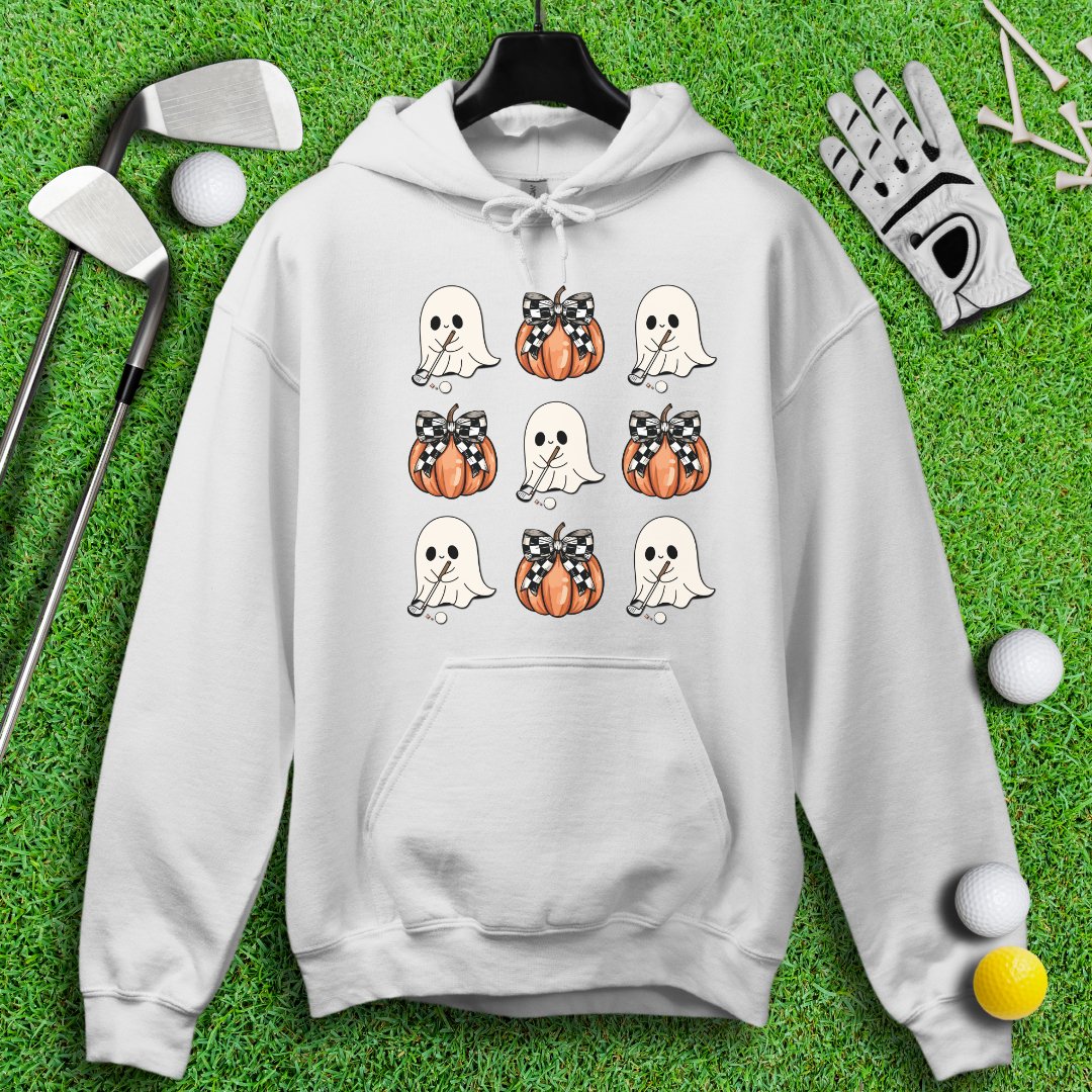 Cute Coquette Golfing Ghost Hoodie - TeeHee Golf Gear