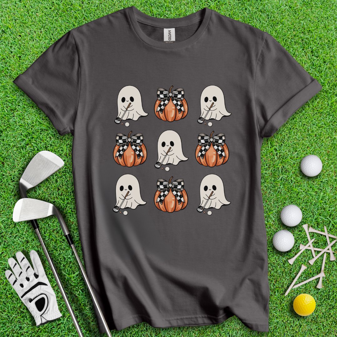 Cute Coquette Golfing Ghost T-Shirt - TeeHee Golf Gear