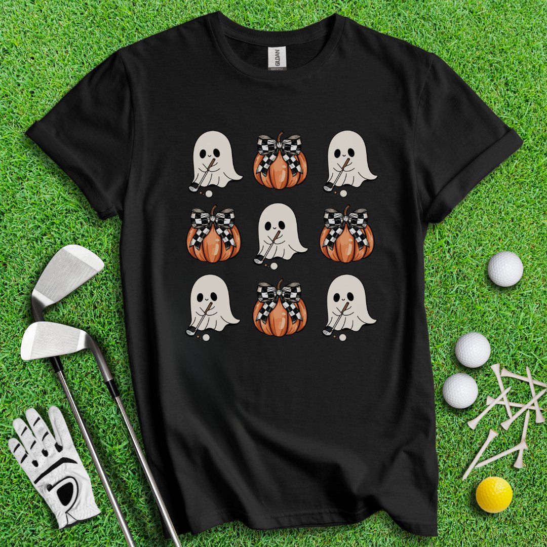 Cute Coquette Golfing Ghost T-Shirt - TeeHee Golf Gear