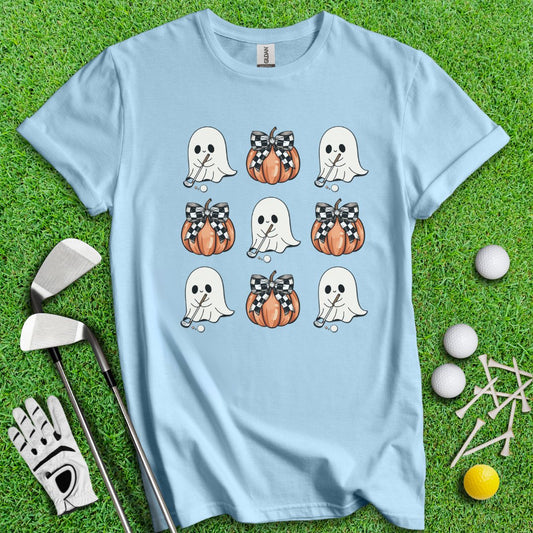 Cute Coquette Golfing Ghost T-Shirt - TeeHee Golf Gear