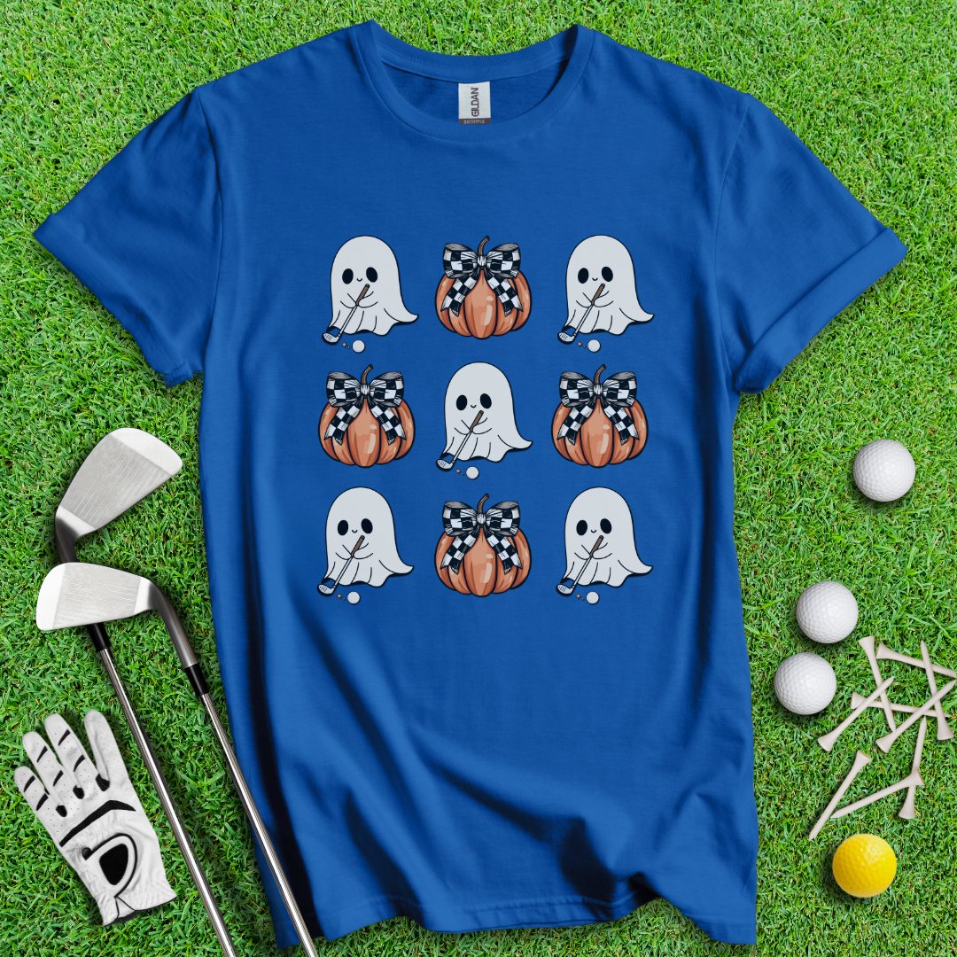 Cute Coquette Golfing Ghost T-Shirt - TeeHee Golf Gear