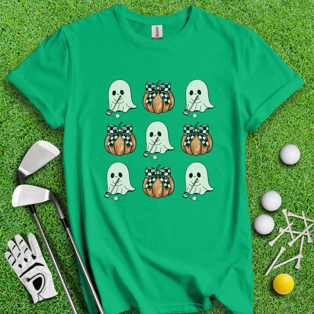 Cute Coquette Golfing Ghost T-Shirt - TeeHee Golf Gear