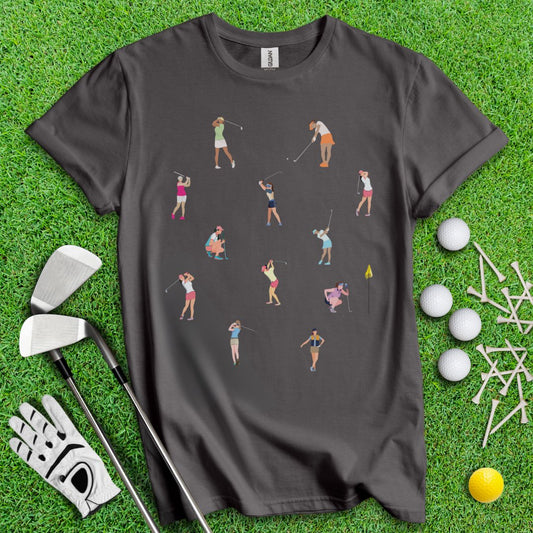 Cute Golf Print T-Shirt - TeeHee Golf Gear