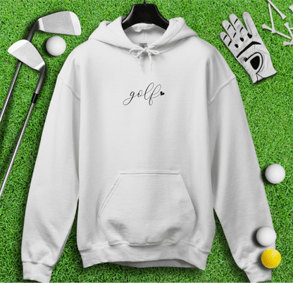 Cute Simple Golf Heart Hoodie - TeeHee Golf Gear