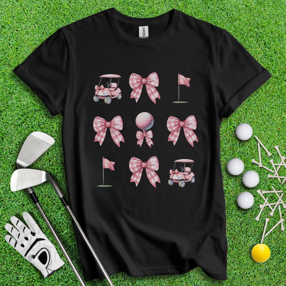 Cute Watercolor Golf Coquette T-Shirt - TeeHee Golf Gear