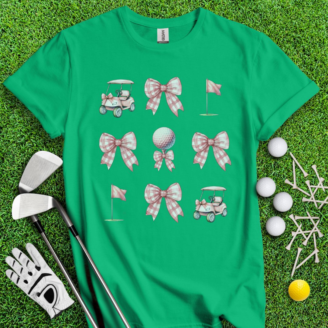 Cute Watercolor Golf Coquette T-Shirt - TeeHee Golf Gear