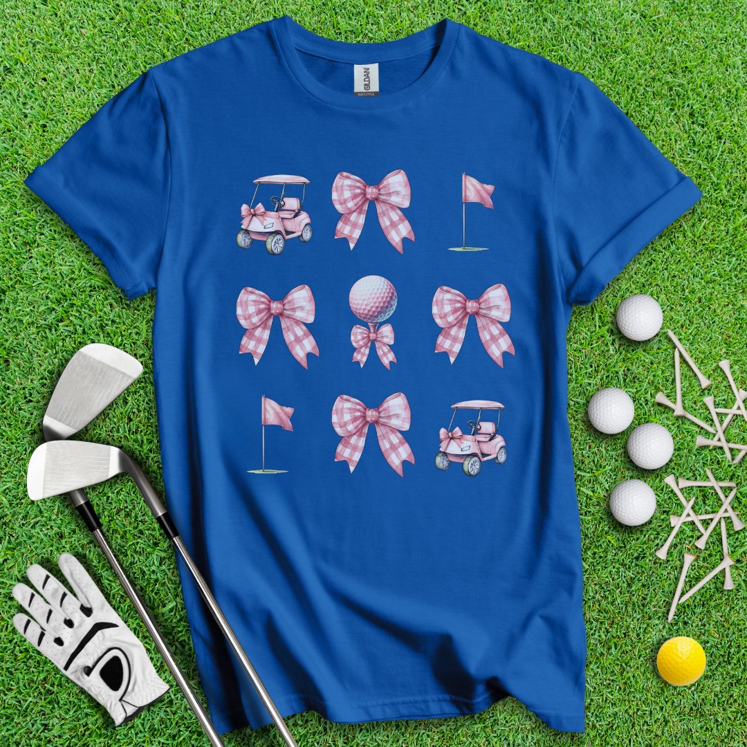 Cute Watercolor Golf Coquette T-Shirt - TeeHee Golf Gear