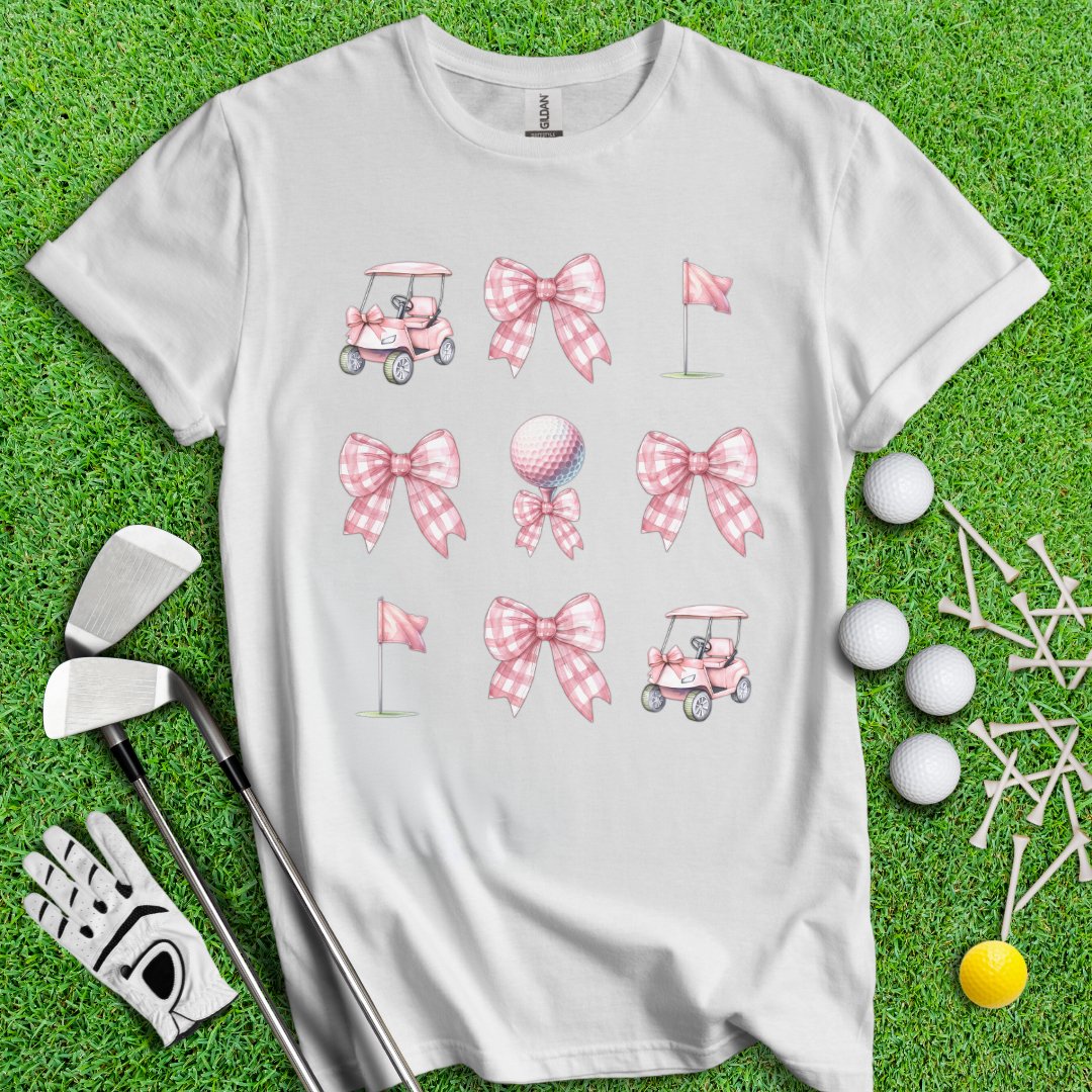 Cute Watercolor Golf Coquette T-Shirt - TeeHee Golf Gear