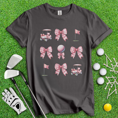 Cute Watercolor Golf Coquette T-Shirt - TeeHee Golf Gear