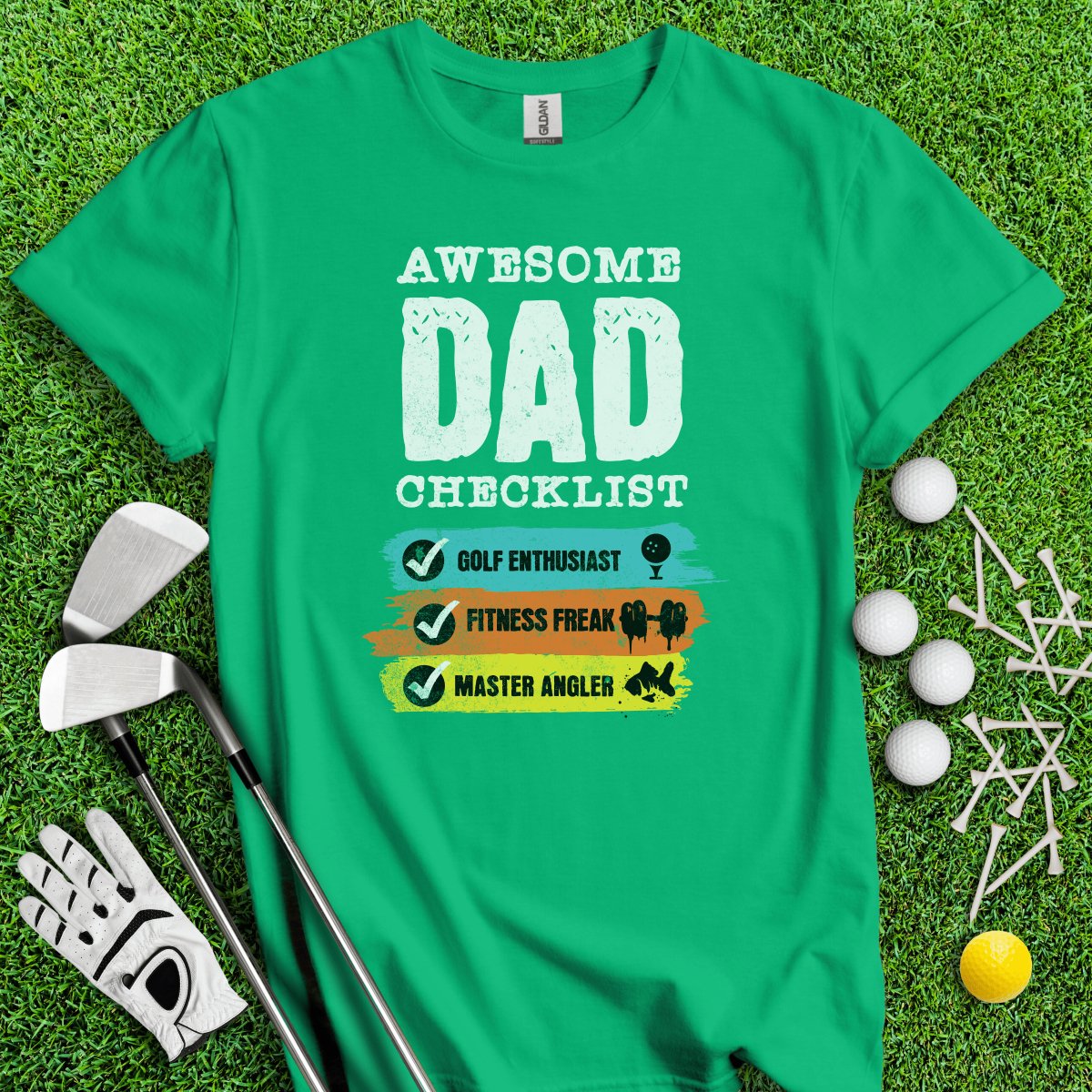 Dad - Golf, Fitness, Fishing T - Shirt - TeeHee Golf Gear