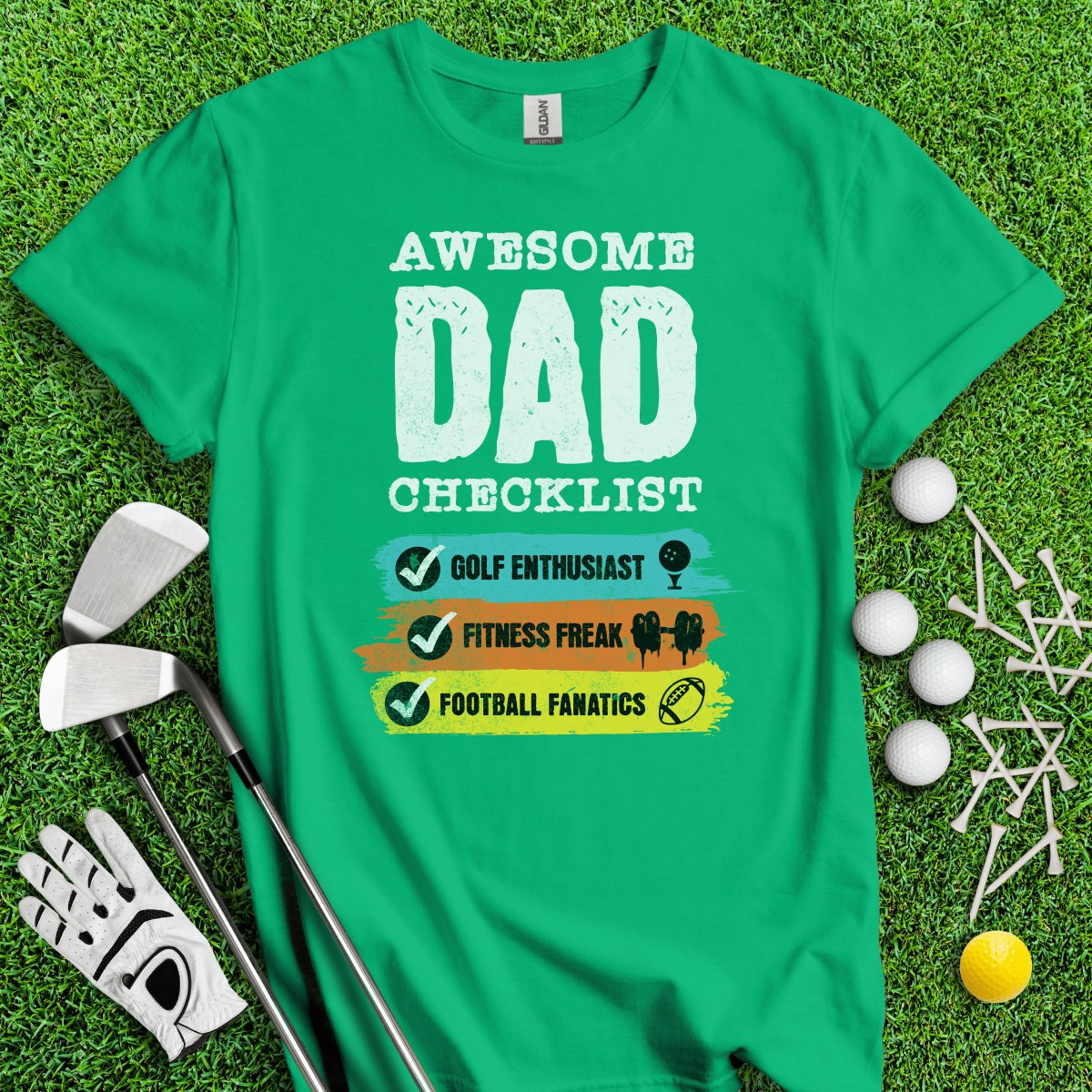 Dad - Golf, Fitness, Football T - Shirt - TeeHee Golf Gear