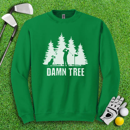 Damn Tree Crewneck - TeeHee Golf Gear