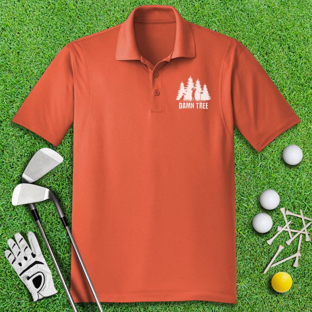 Damn Tree Polo Shirt - TeeHee Golf Gear