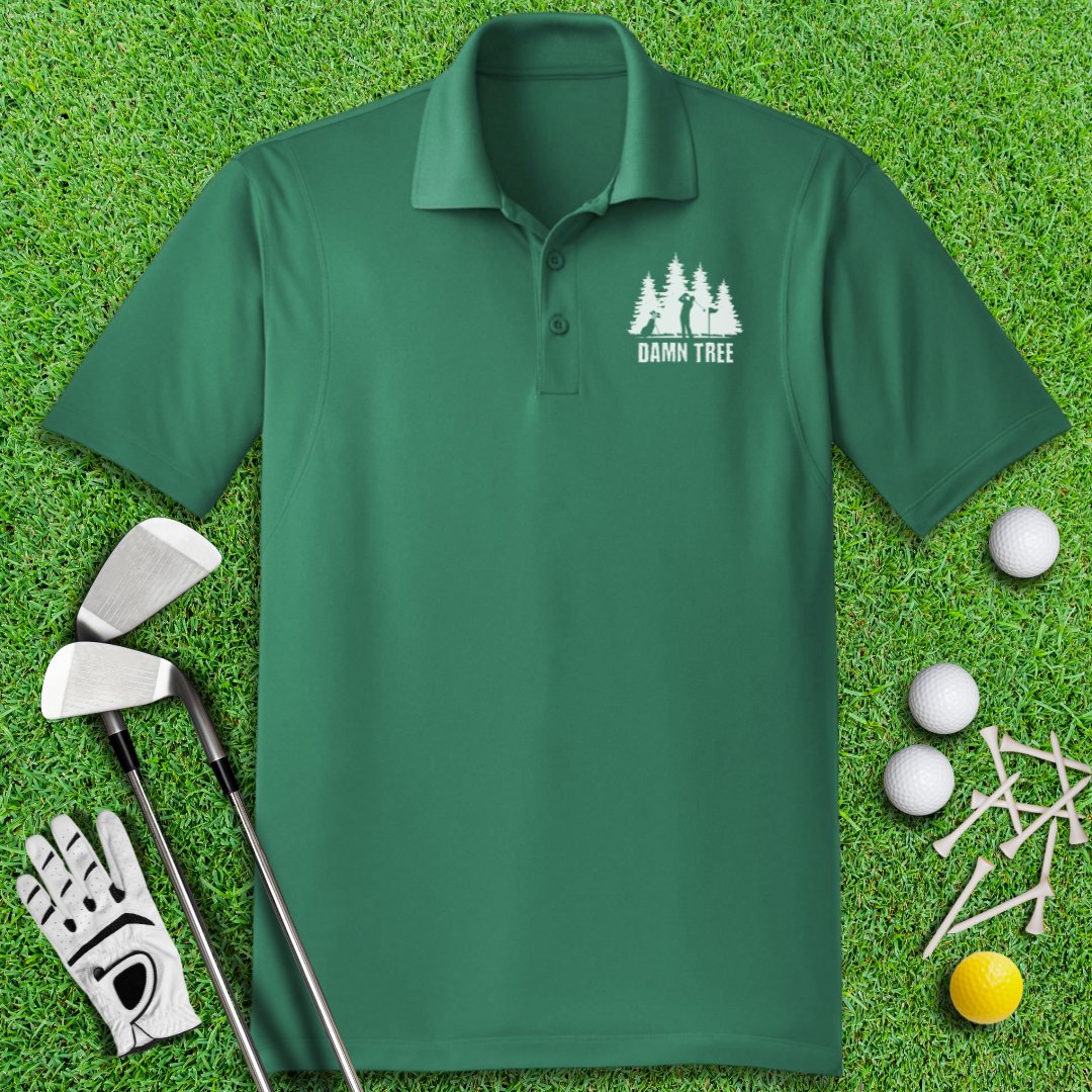 Damn Tree Polo Shirt - TeeHee Golf Gear