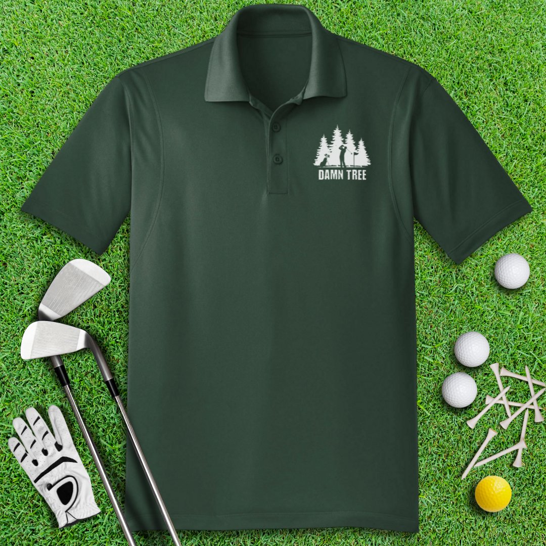 Damn Tree Polo Shirt - TeeHee Golf Gear