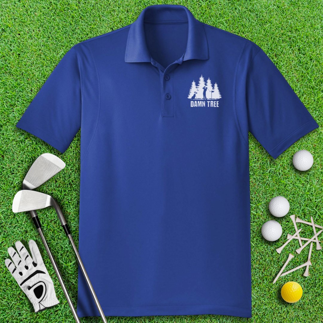 Damn Tree Polo Shirt - TeeHee Golf Gear