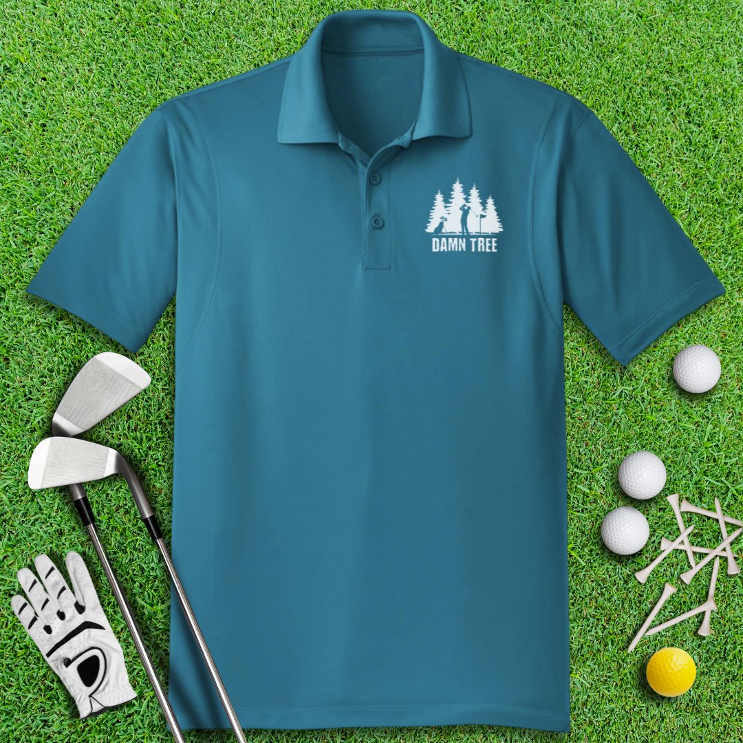 Damn Tree Polo Shirt - TeeHee Golf Gear